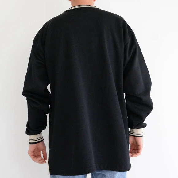 '95 South Pole Sporting Gear Antartica Expedition  Team Black Crew Neck Sweater - Picture 2 of 10